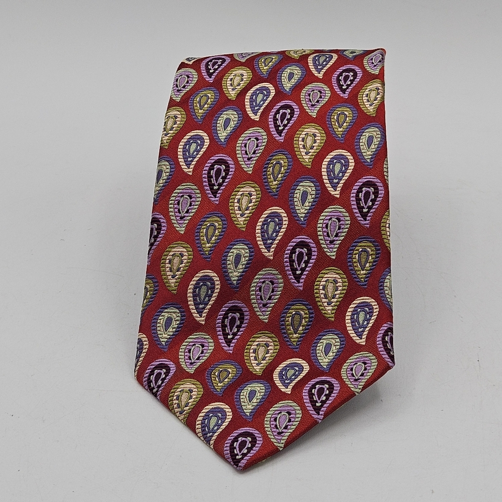 Vintage Byron pasley imported silk tie